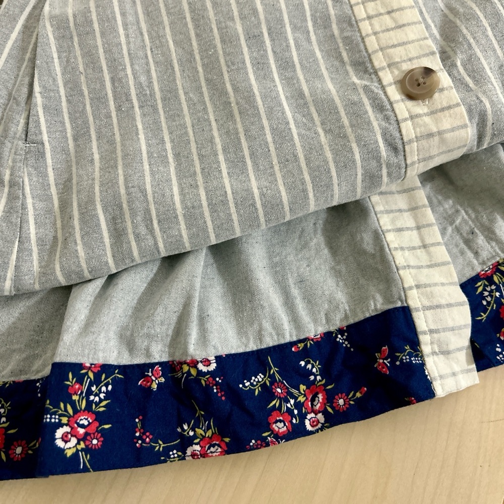 Madewell X The New Denim Project Striped Midi Skirt, size 2 EUC - Picture 3 of 7